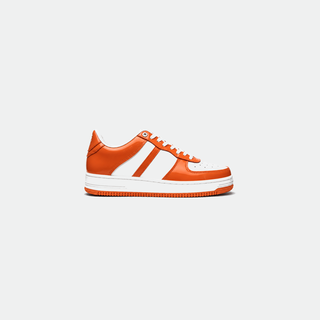 Shoes BSta Patent Leather Orange White