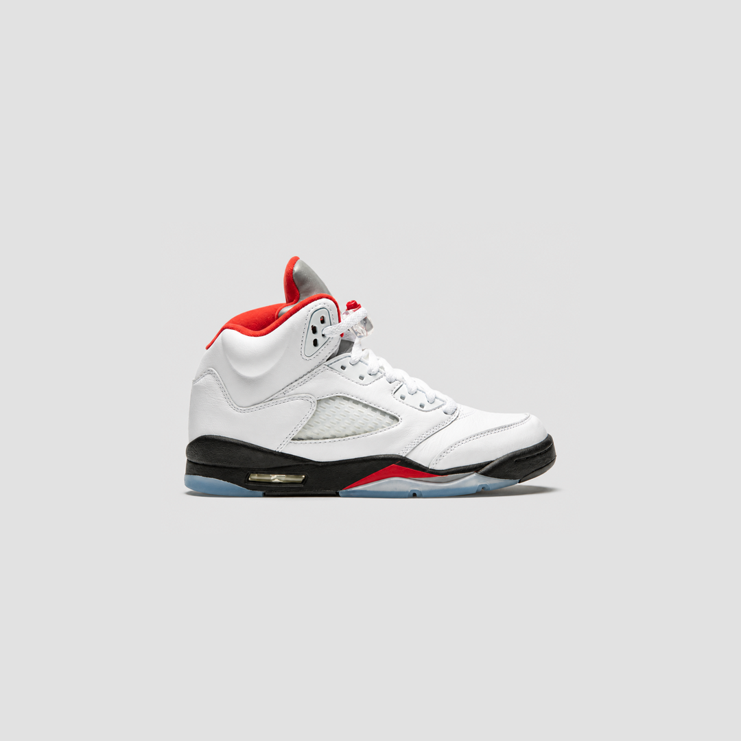 Shoes AJ5 Fire Red Silver Tongue