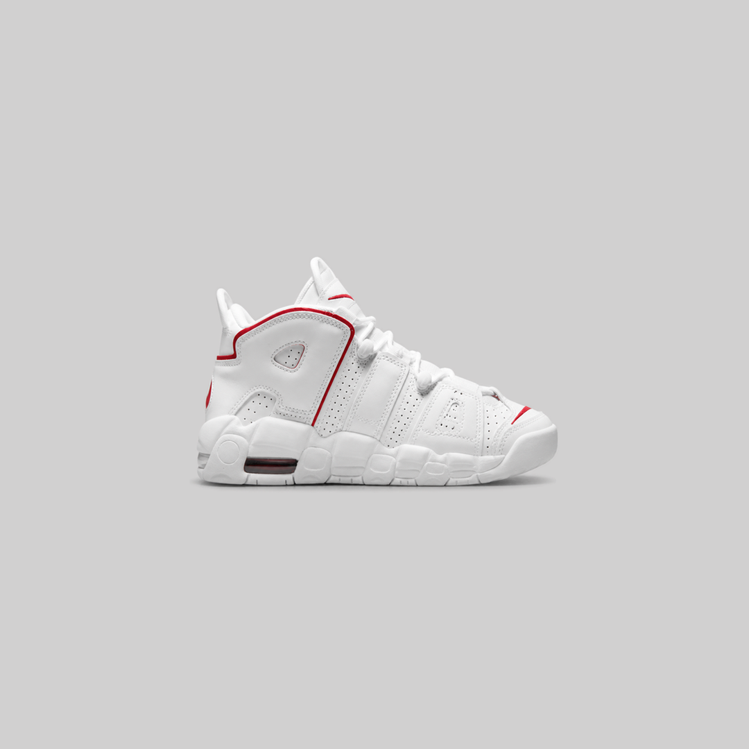 Shoes Uptempo White Varsity Red Outline